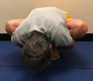 Yoga practitioner in a balancing pose