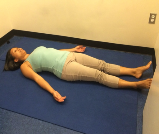 Yoga pose for relaxation and meditation