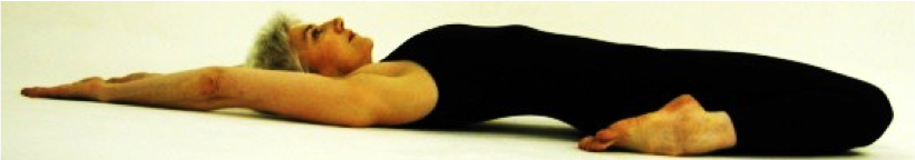Stretching exercise with arms extended