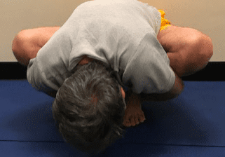 Yoga practitioner in a balancing pose