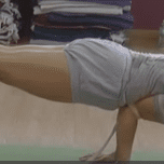 Yoga practice with forearm balance