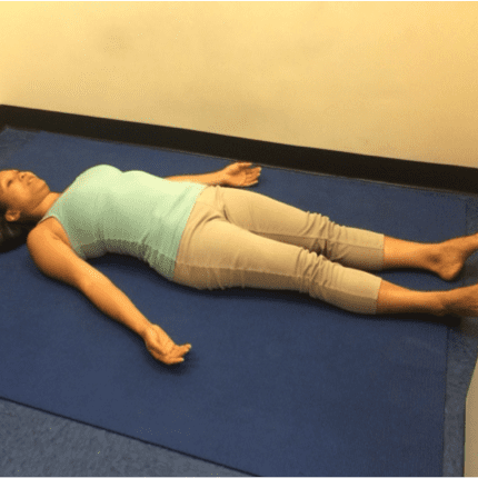 Yoga pose for relaxation and meditation