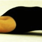 Stretching exercise with arms extended